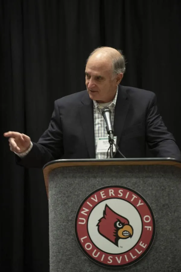 Louisville Sustainability Summit Keynote Speaker, Dr. David Orr of Oberlin College gave an exceptional speech about ‘The (Missing) Politics in Sustainability and Education.’